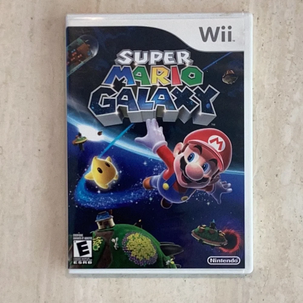 Super Mario Galaxy Nintendo Wii Game & Official Strategy Guide CIB Lot Of 2